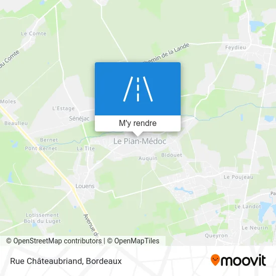 Rue Châteaubriand plan