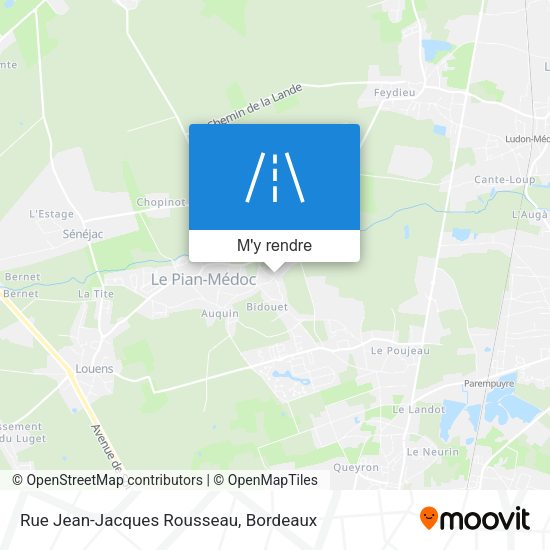 Rue Jean-Jacques Rousseau plan