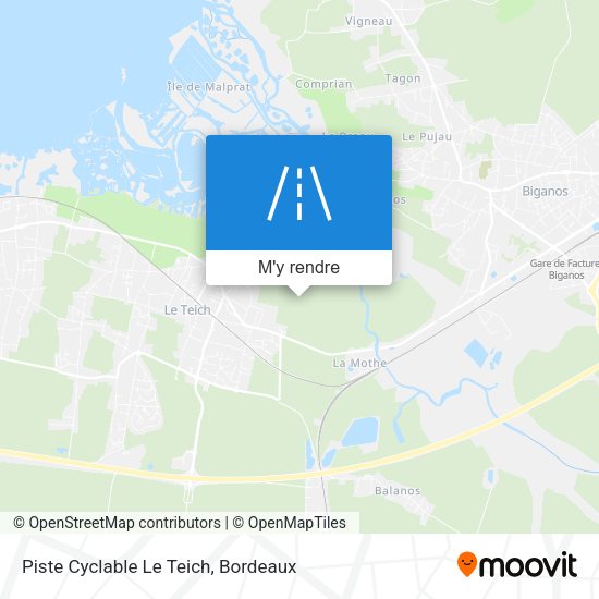 Piste Cyclable Le Teich plan