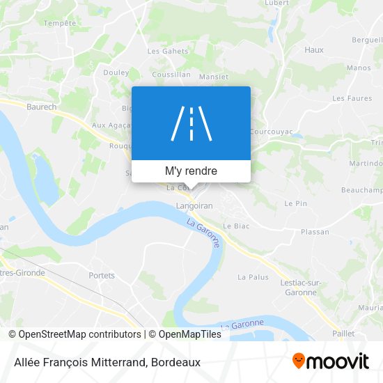 Allée François Mitterrand plan