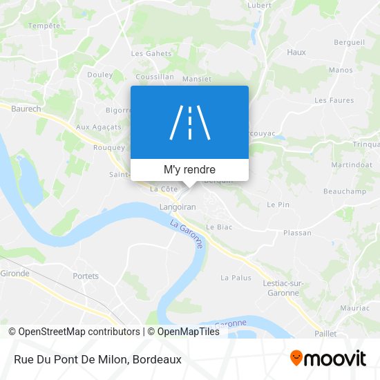 Rue Du Pont De Milon plan