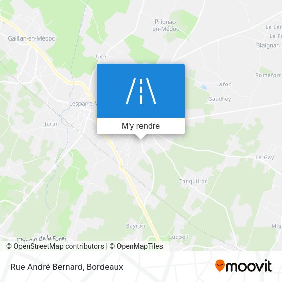 Rue André Bernard plan