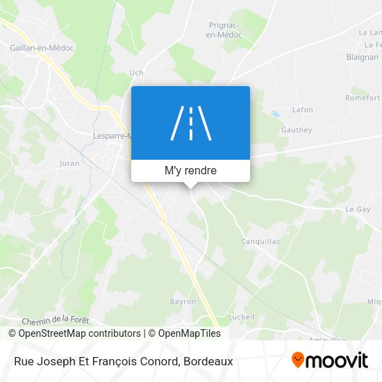 Rue Joseph Et François Conord plan