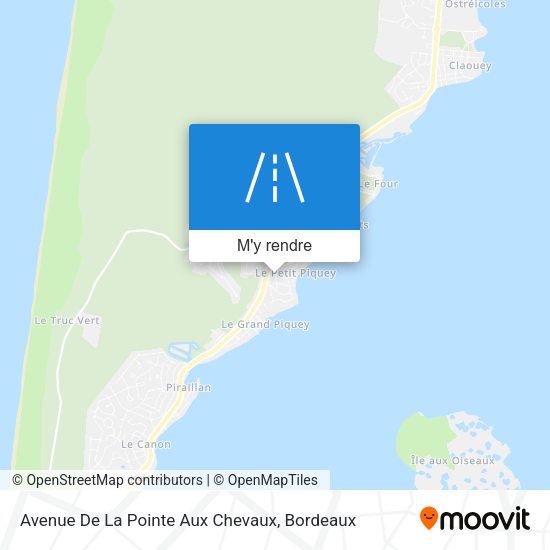 Avenue De La Pointe Aux Chevaux plan