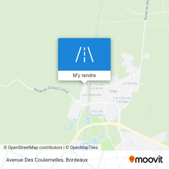 Avenue Des Coulemelles plan