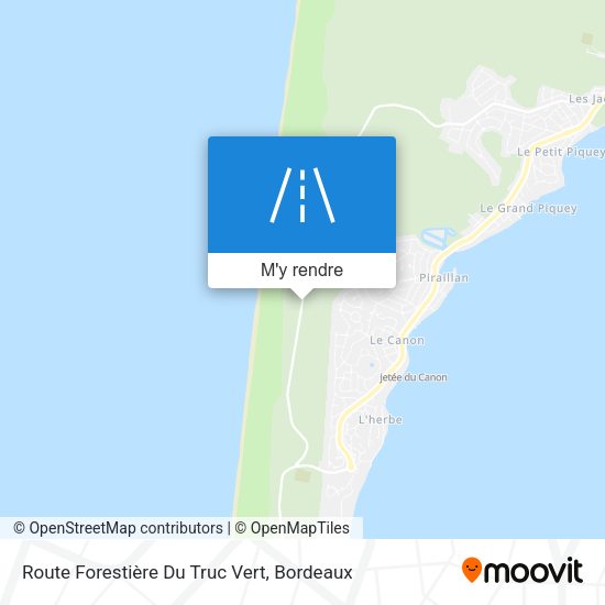 Route Forestière Du Truc Vert plan