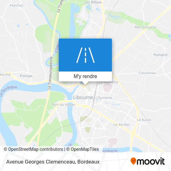 Avenue Georges Clemenceau plan