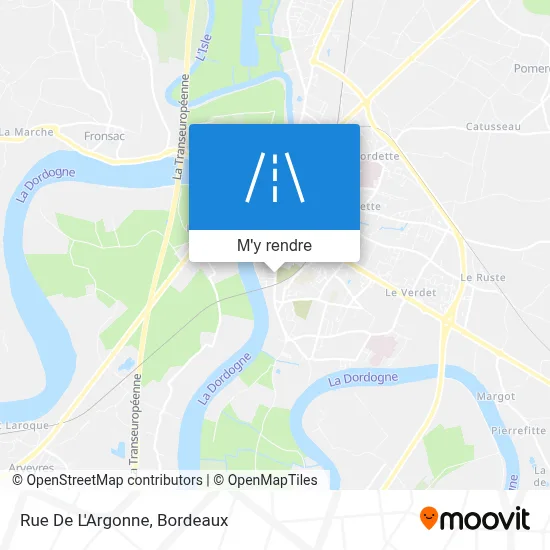 Rue De L'Argonne plan