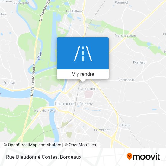 Rue Dieudonné Costes plan