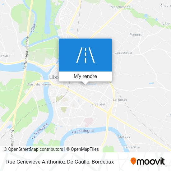 Rue Geneviève Anthonioz De Gaulle plan