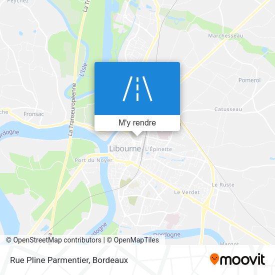 Rue Pline Parmentier plan