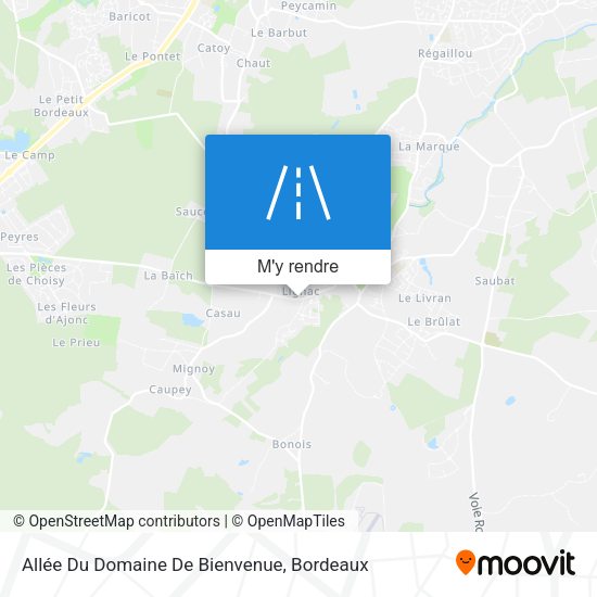 Allée Du Domaine De Bienvenue plan