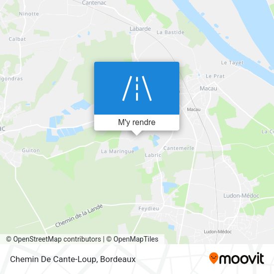 Chemin De Cante-Loup plan