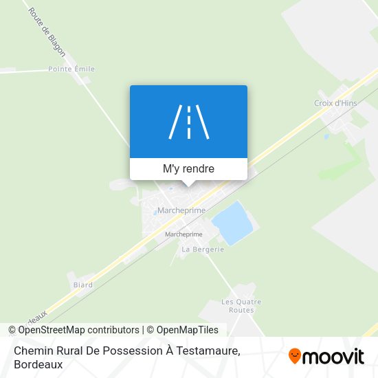 Chemin Rural De Possession À Testamaure plan