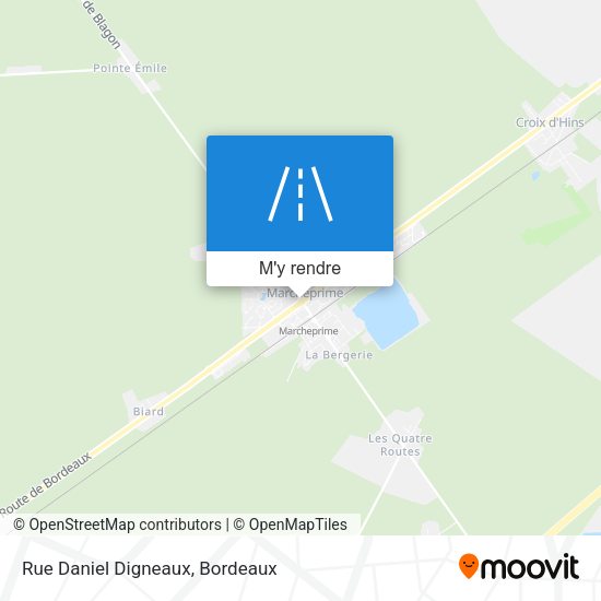 Rue Daniel Digneaux plan
