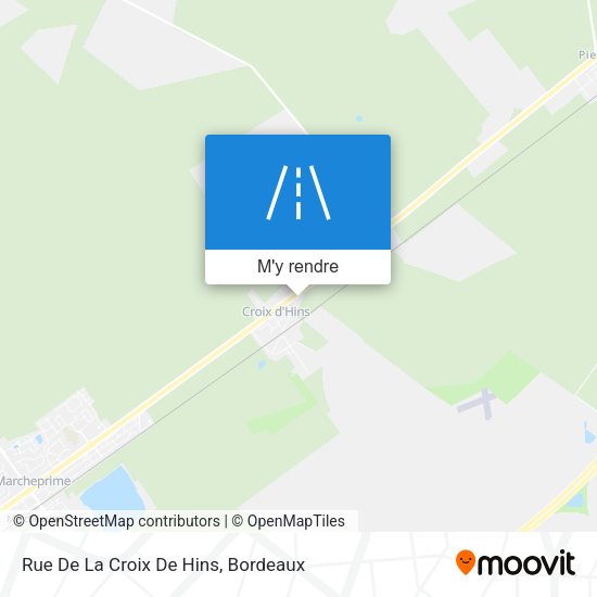 Rue De La Croix De Hins plan