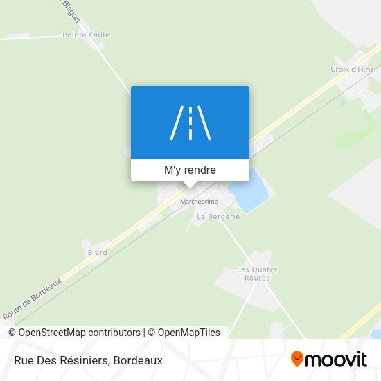Rue Des Résiniers plan
