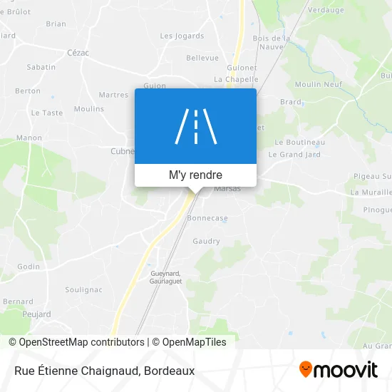 Rue Étienne Chaignaud plan