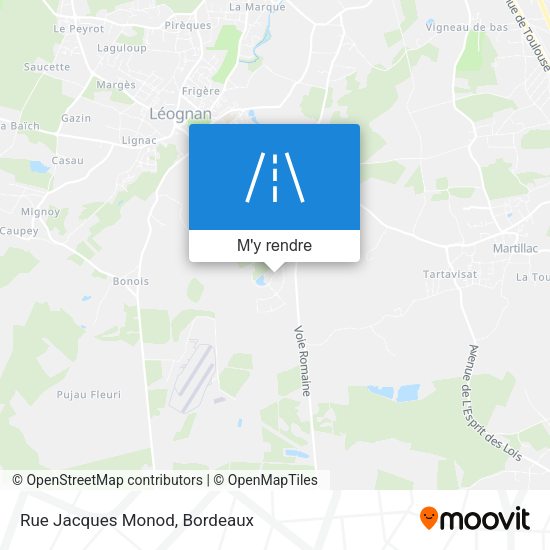Rue Jacques Monod plan