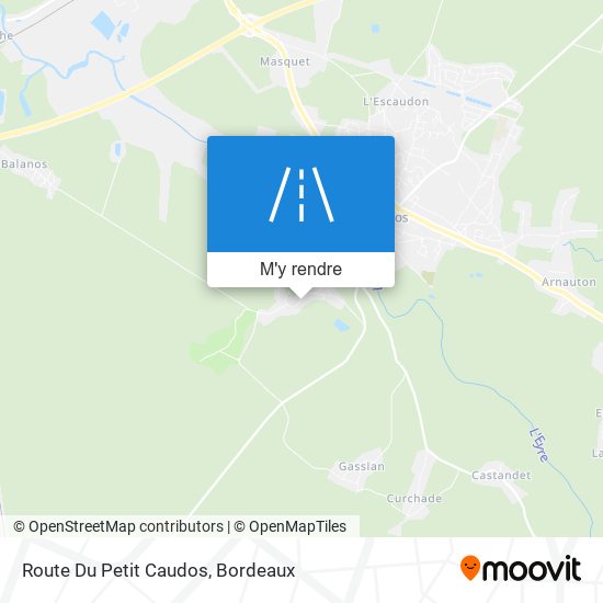 Route Du Petit Caudos plan