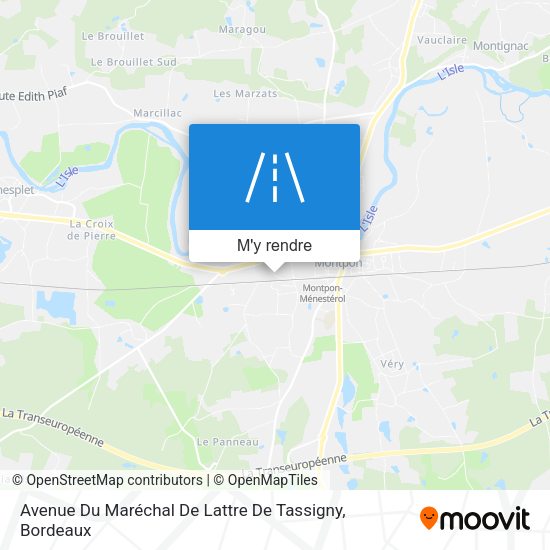 Avenue Du Maréchal De Lattre De Tassigny plan