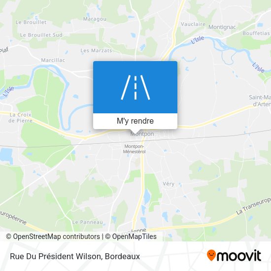 Rue Du Président Wilson plan