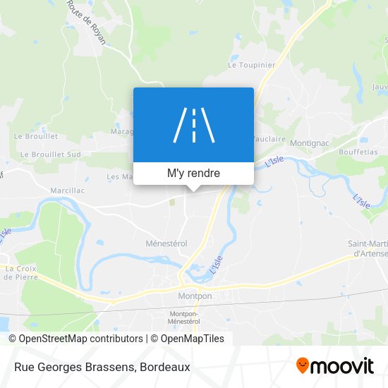 Rue Georges Brassens plan