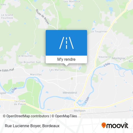 Rue Lucienne Boyer plan