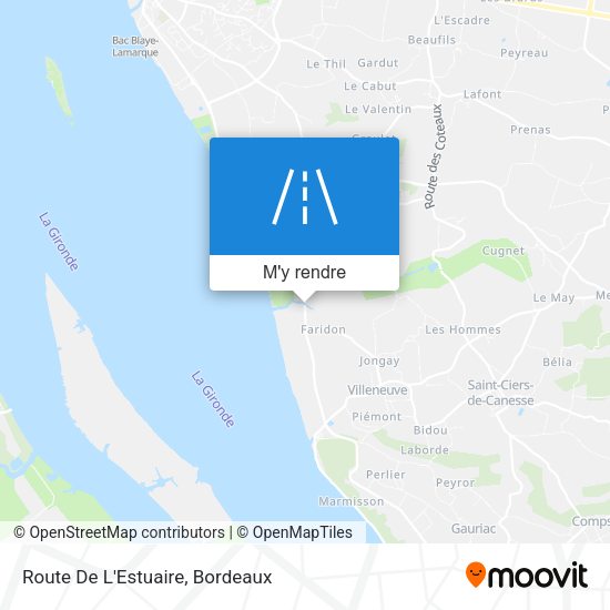 Route De L'Estuaire plan