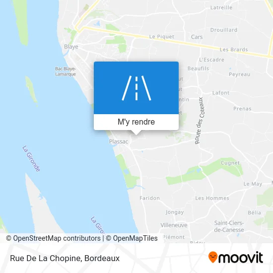 Rue De La Chopine plan