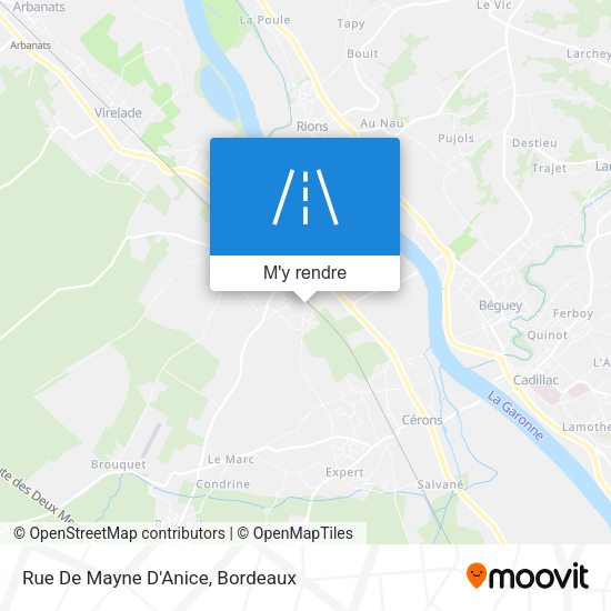 Rue De Mayne D'Anice plan