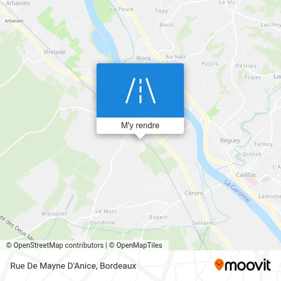 Rue De Mayne D'Anice plan