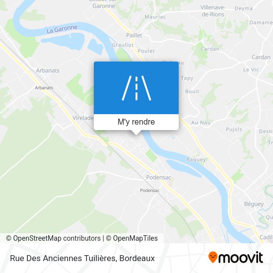 Rue Des Anciennes Tuilières plan