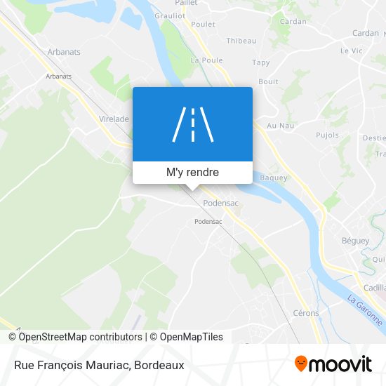 Rue François Mauriac plan