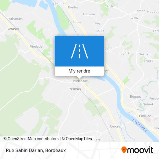 Rue Sabin Darlan plan