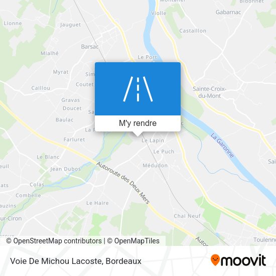 Voie De Michou Lacoste plan