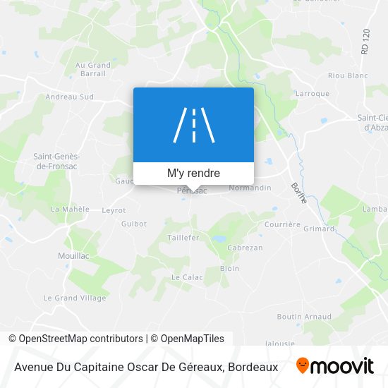 Avenue Du Capitaine Oscar De Géreaux plan