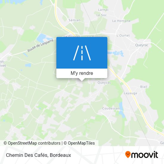 Chemin Des Cafés plan