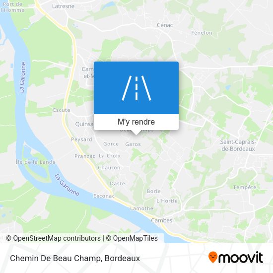 Chemin De Beau Champ plan
