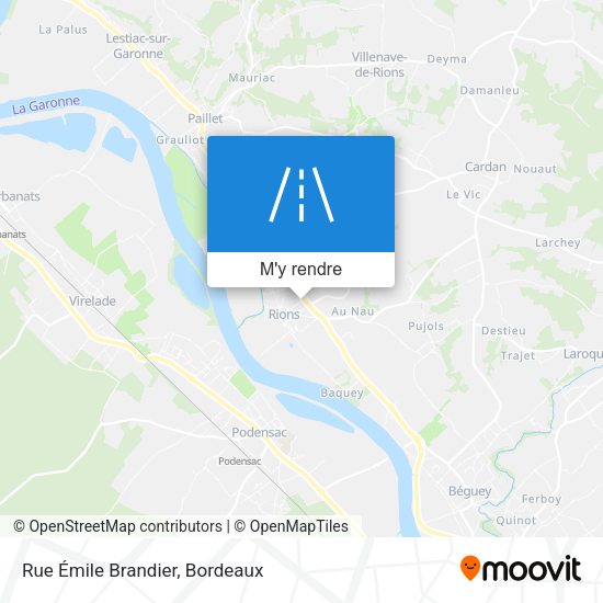 Rue Émile Brandier plan