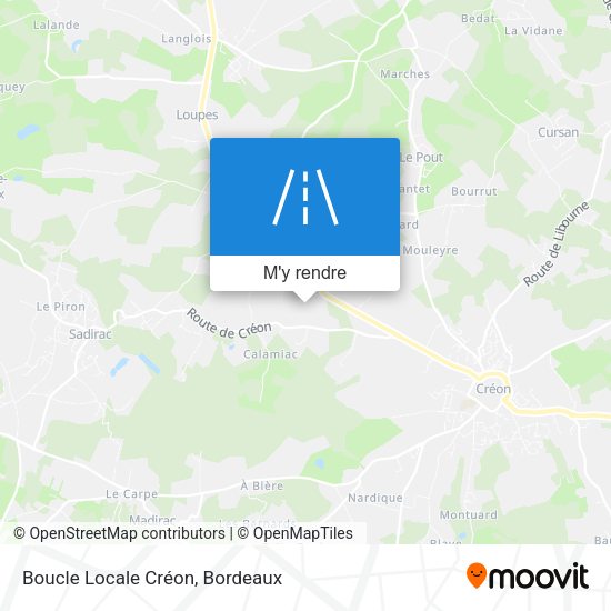 Boucle Locale Créon plan