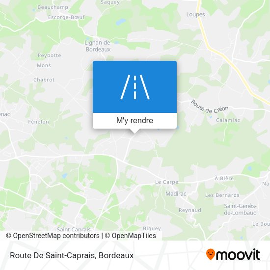Route De Saint-Caprais plan