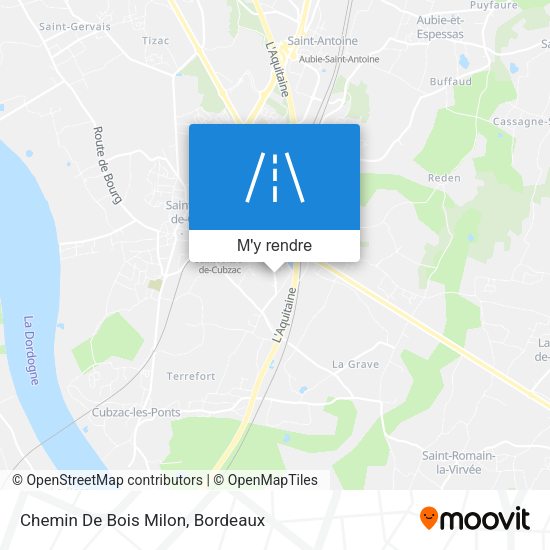 Chemin De Bois Milon plan