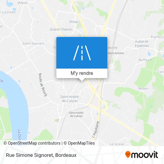 Rue Simone Signoret plan