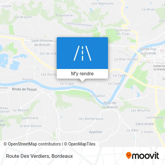 Route Des Verdiers plan