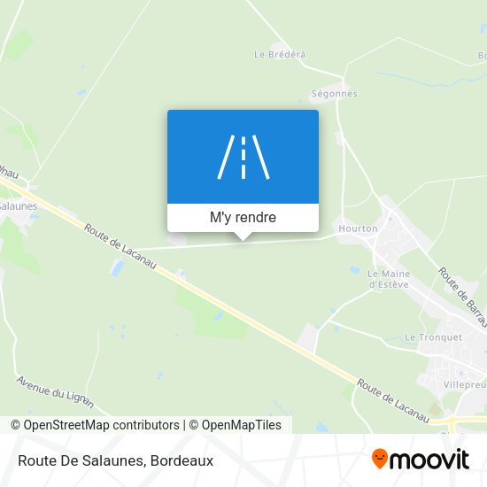 Route De Salaunes plan