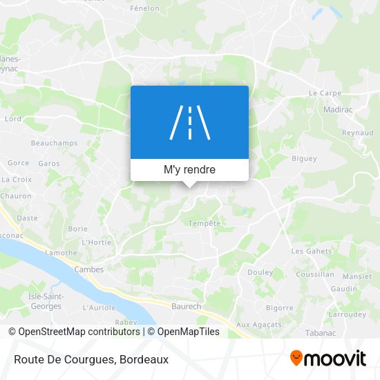 Route De Courgues plan