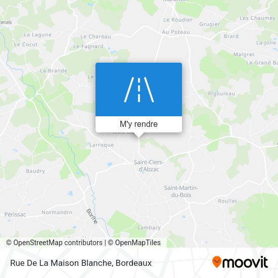 Rue De La Maison Blanche plan