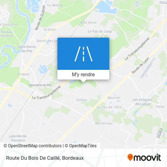 Route Du Bois De Caillé plan