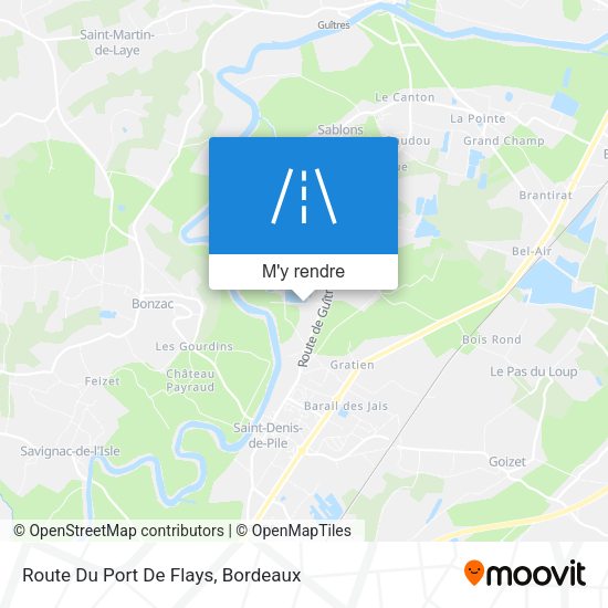 Route Du Port De Flays plan